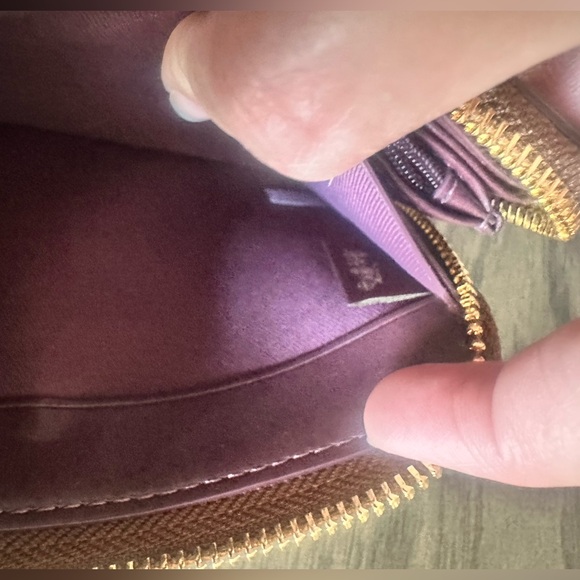 Coach Accordion Zip Wallet Signature Victorian Floral Print - Picture 9 of 11